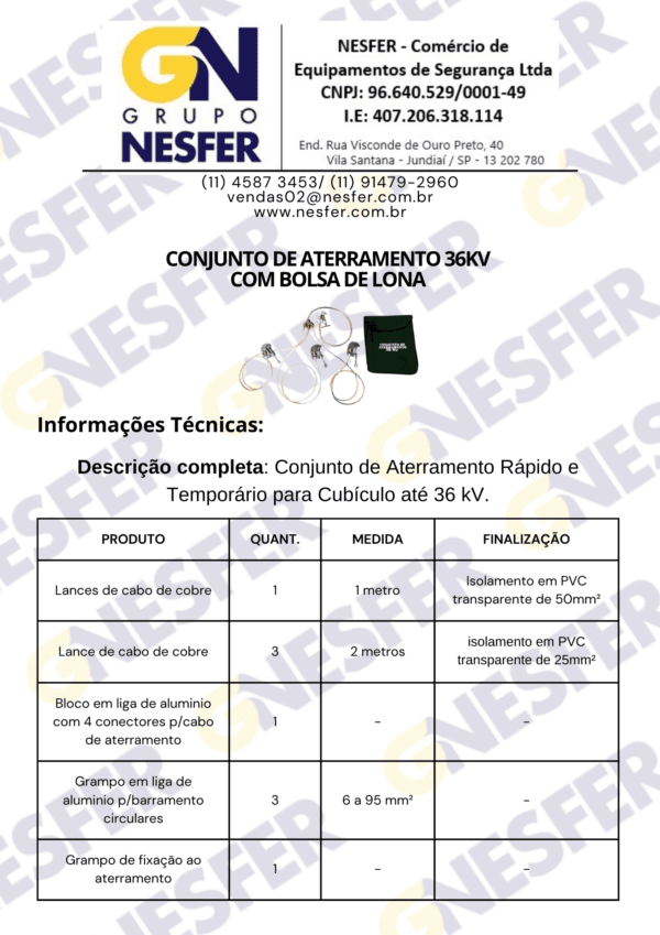 Conj. Aterr. 36Kv C Bolsa