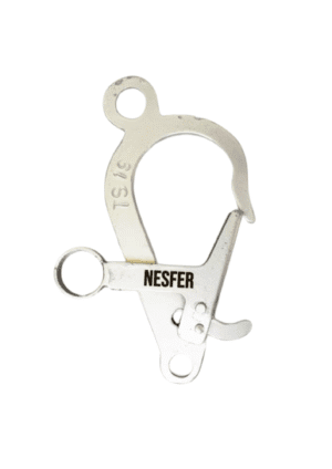 NF812292 Gancho para instalação de corda linha vida 55mm (ancoragem)